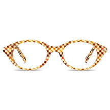 IGIOO avenker fc07 women yellow tortoise acetate prescription oval eyeglasses, front view