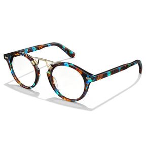IGIOO Avonpak CA5395-FC17 Tortoise Acetate Round Prescription Glasses Eyeglasses for Unisex, Detail View