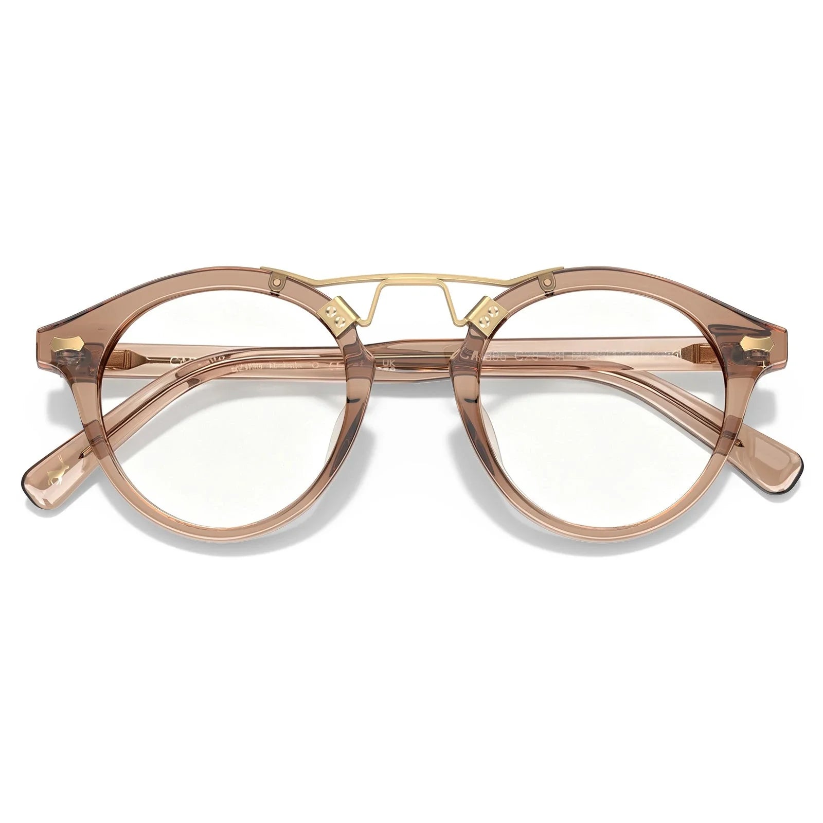 IGIOO Avonpak CA5395-FC28 Tortoise Acetate Round Prescription Glasses Eyeglasses for Unisex, Detail View