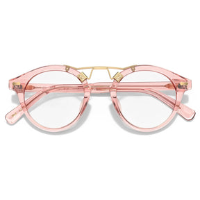 IGIOO Avonpak CA5395-FC29 Pink Acetate Round Prescription Glasses Eyeglasses for Unisex, Detail View