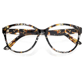 IGIOO Barrie CA5396-FC08 Tortoise Acetate Round Prescription Glasses Eyeglasses for Women, Folded View