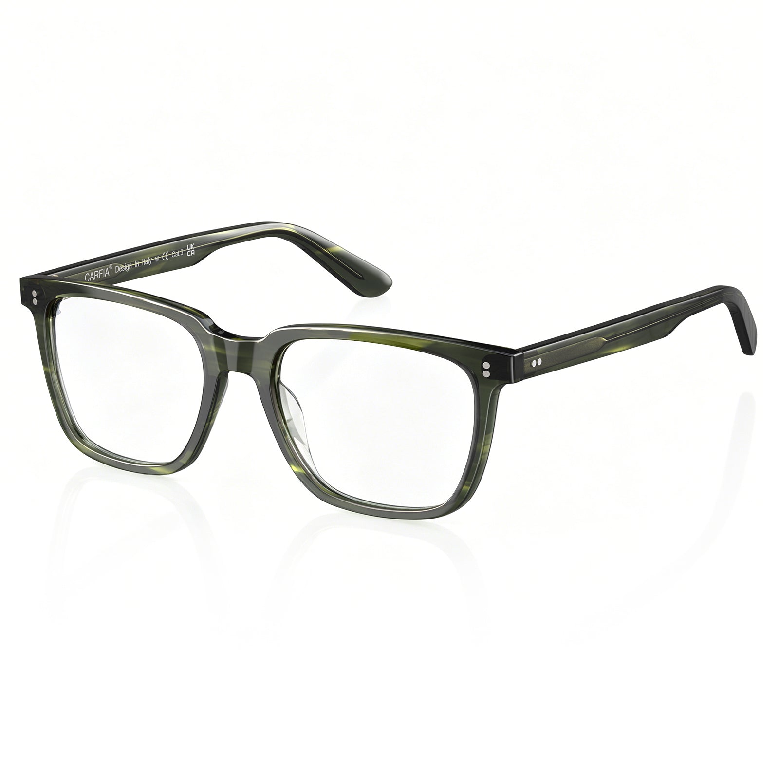 IGIOO Kenosha-FL07 Green Acetate Eyeglasses, Side View