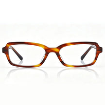 IGIOO Leoon CA7033-C2 Tortoise Acetate Rectangle Prescription Glasses Eyeglasses for Unisex, Front View