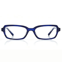 IGIOO Leoon CA7033-C3 Navy Acetate Rectangle Prescription Glasses Eyeglasses for Unisex, Front View