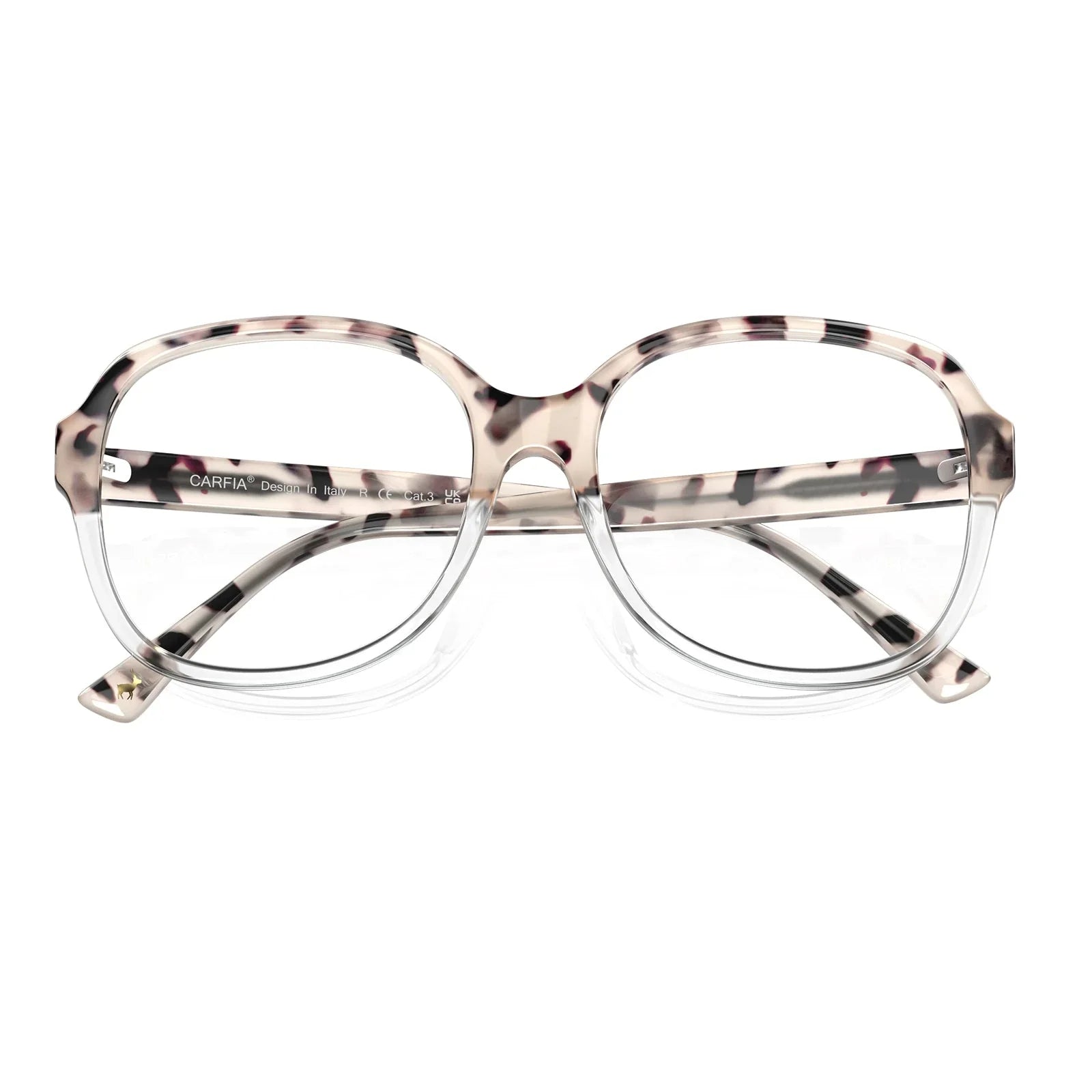 IGIOO Matthew CA2024-C14 Tortoise Acetate Square Prescription Glasses Eyeglasses for Women, Detail View