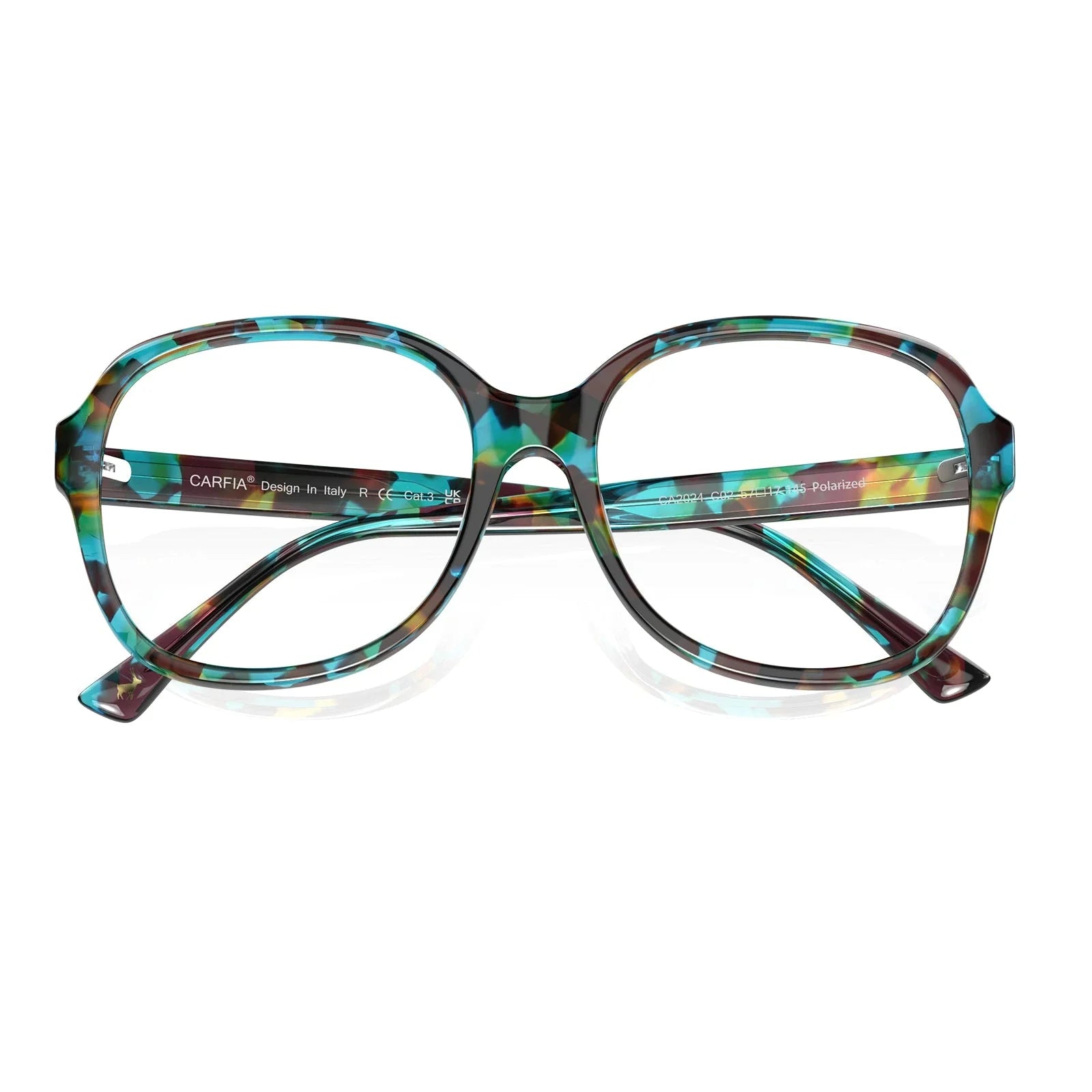 IGIOO Matthew CA2024FC02 Tortoise Acetate Square Prescription Glasses Eyeglasses for Women, Detail View