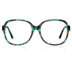 IGIOO Matthew CA2024FC02 Tortoise Acetate Square Prescription Glasses Eyeglasses for Women, Front View