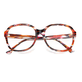 IGIOO Matthew CA2024FC04 Tortoise Acetate Square Prescription Glasses Eyeglasses for Women, Detail View