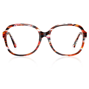 IGIOO Matthew CA2024FC04 Tortoise Acetate Square Prescription Glasses Eyeglasses for Women, Front View
