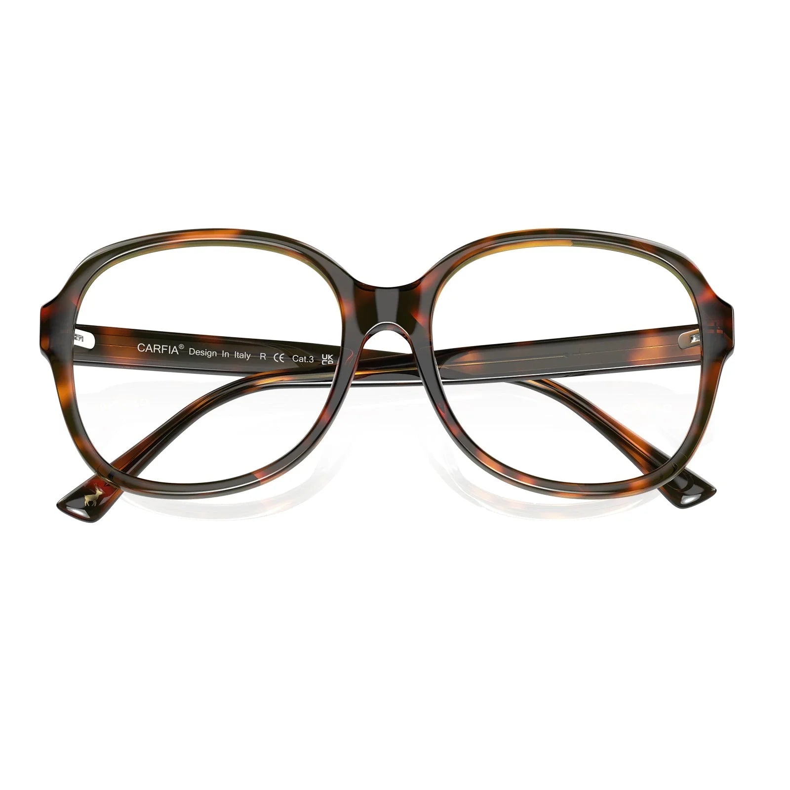 IGIOO Matthew CA2024-FC05 Tortoise Acetate Square Prescription Glasses Eyeglasses for Women, Detail View