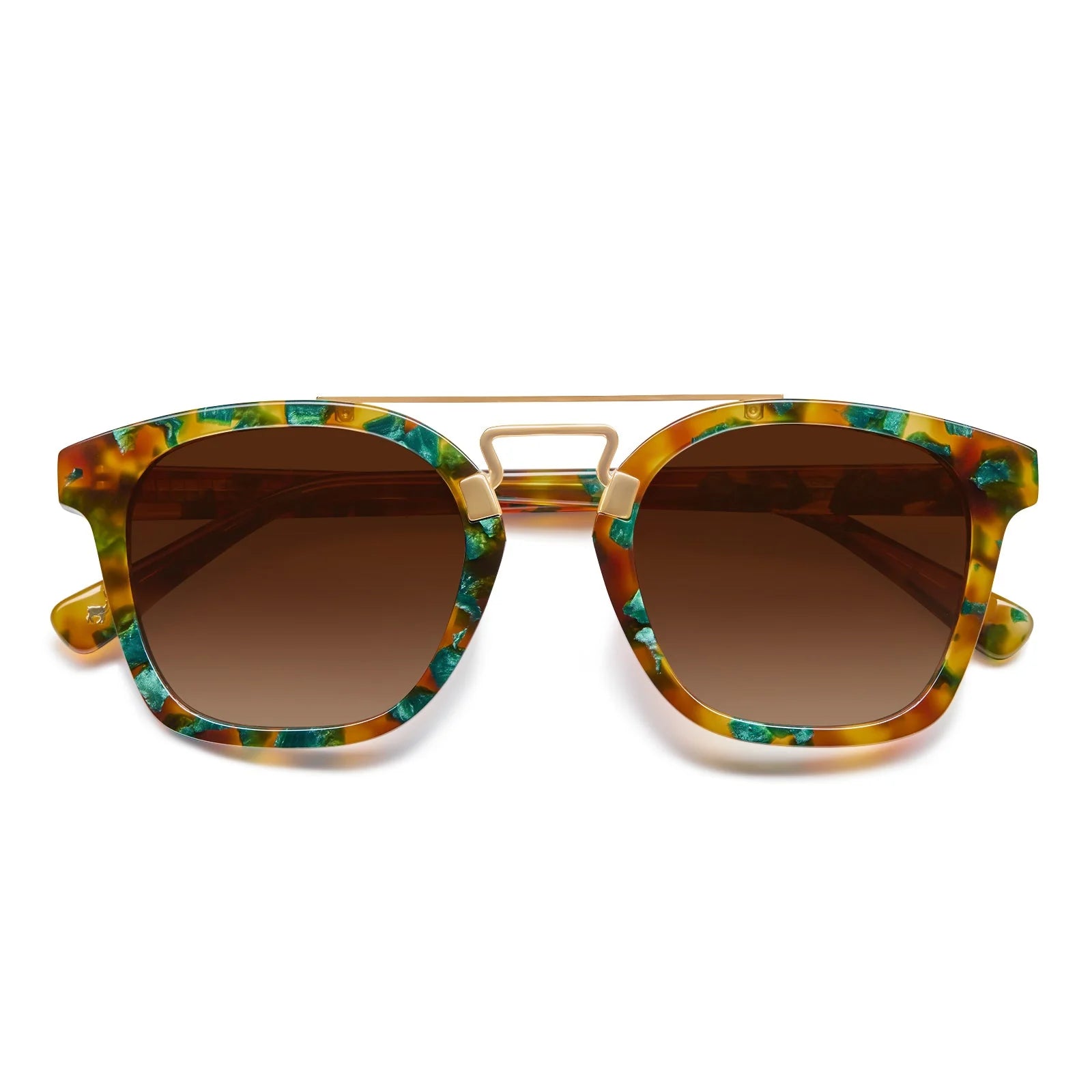 IGIOO Niloss CA5399-C08 Tortoise Acetate Square Polarized Prescription Sunglasses for Women, Features View