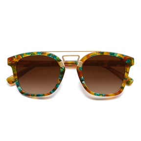 IGIOO Niloss CA5399-C08 Tortoise Acetate Square Polarized Prescription Sunglasses for Women, Features View
