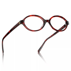 IGIOO Ovalen CA7032-C2 Tortoise Acetate Oval Prescription Glasses Eyeglasses for Women, Angle View