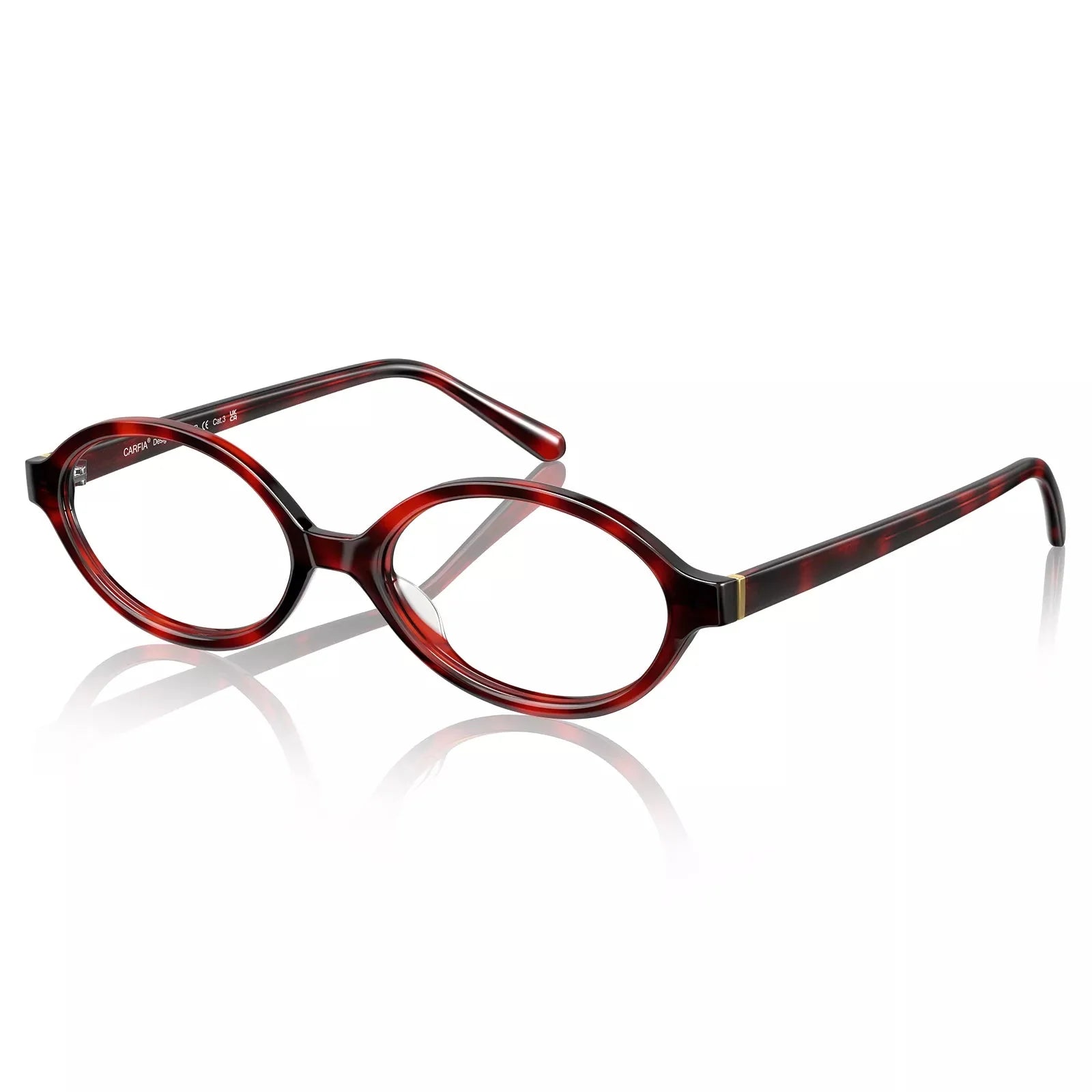 IGIOO Ovalen CA7032-C2 Tortoise Acetate Oval Prescription Glasses Eyeglasses for Women, Scene View