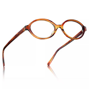 IGIOO Ovalen CA7032-C3 Tortoise Acetate Oval Prescription Glasses Eyeglasses for Women, Angle View