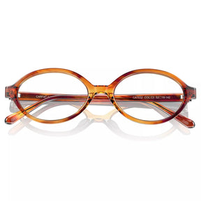 IGIOO Ovalen CA7032-C3 Tortoise Acetate Oval Prescription Glasses Eyeglasses for Women, Folded View