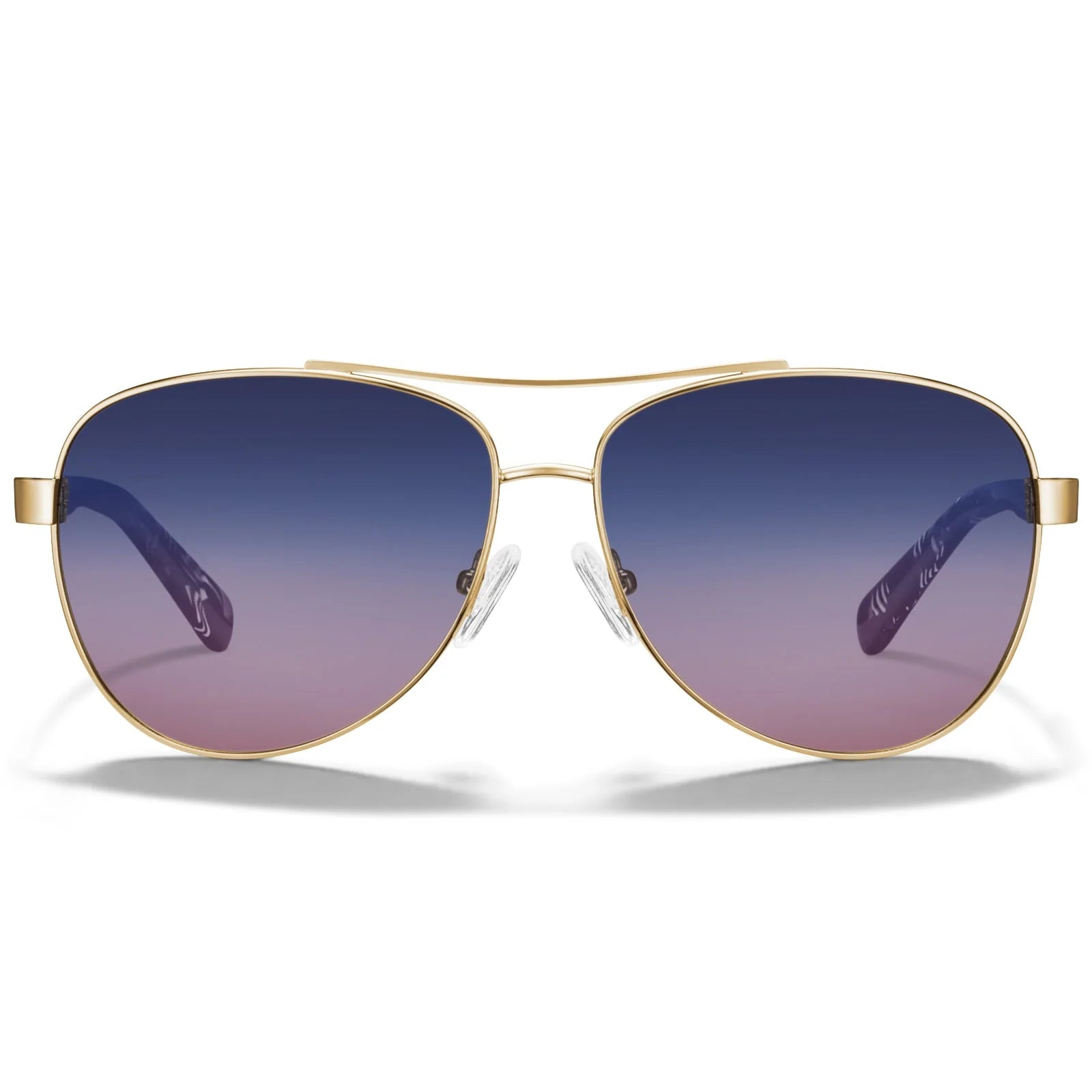 IGIOO Poptart CA3216C01 Gold Metal Aviator Uv400 Sunglasses for Unisex, Front View