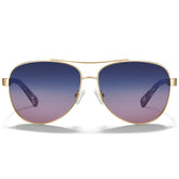 IGIOO Poptart CA3216C01 Gold Metal Aviator Uv400 Sunglasses for Unisex, Front View