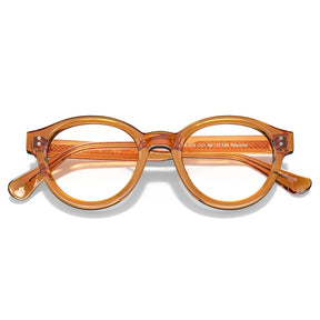 IGIOO Primrose CA5403-FC03 Orange Acetate Round Prescription Glasses Eyeglasses for Unisex, Folded View