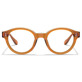 IGIOO Primrose CA5403-FC03 Orange Acetate Round Prescription Glasses Eyeglasses for Unisex, Front View