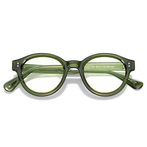IGIOO Primrose CA5403-FC06 Green Acetate Round Prescription Glasses Eyeglasses for Unisex, Folded View