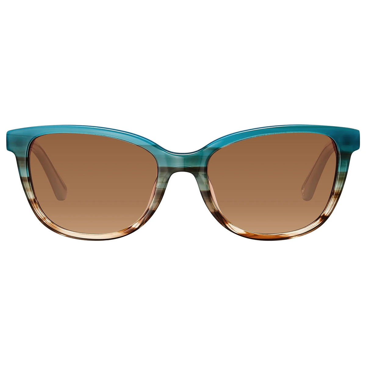 IGIOO Safari CA5287-C08 Multicolor Acetate Cat Eye Polarized Sunglasses for Women, Front View