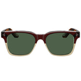 IGIOO Simba CA31109-C02 Wine Red Champagne Acetate Square Polarized Sunglasses for Men, Front View