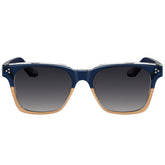 IGIOO Simba CA31109-C04 Navy Champagne Acetate Square Polarized Sunglasses for Men, Front View