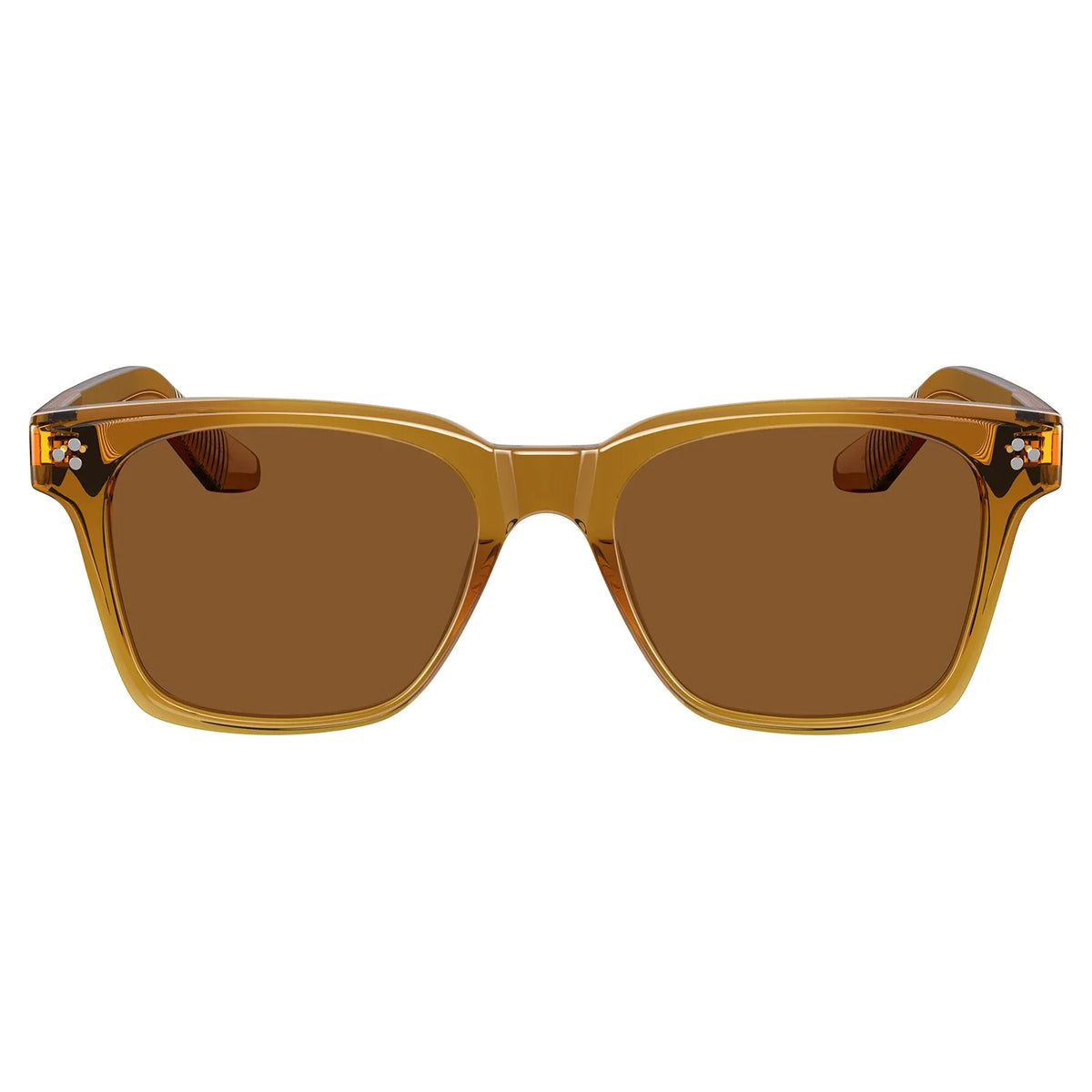 IGIOO Simba CA31109-C05 Amber Acetate Square Polarized Sunglasses for Men, Front View