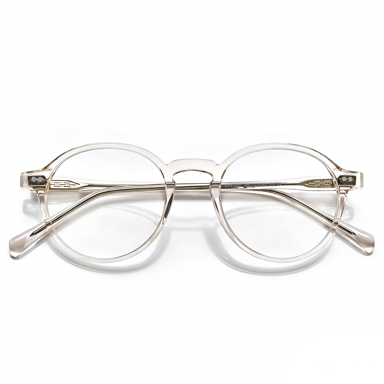 IGIOO Finco FC03 – Crystal Clear Acetate Eyeglasses Italian-Inspired flod