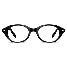 IGIOO Italian Design Black Oval Acetate Eyeglasses-front