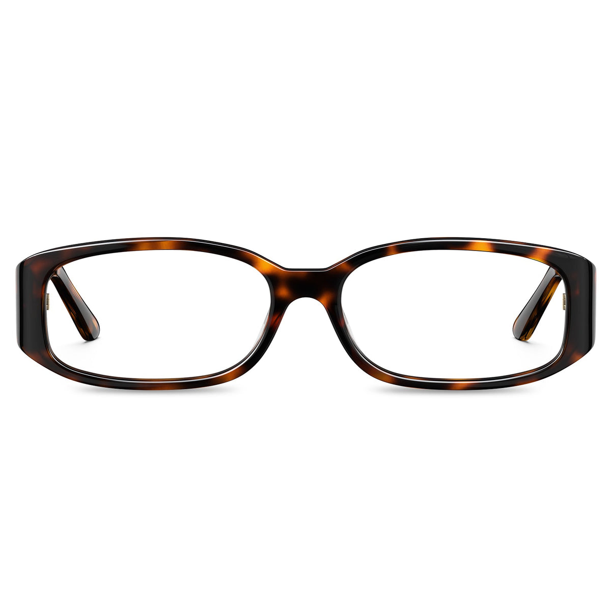 IGIOO Tortoiseshell Premium Acetate Eyeglasses Italian Design with Signature Deer Logo Temple front