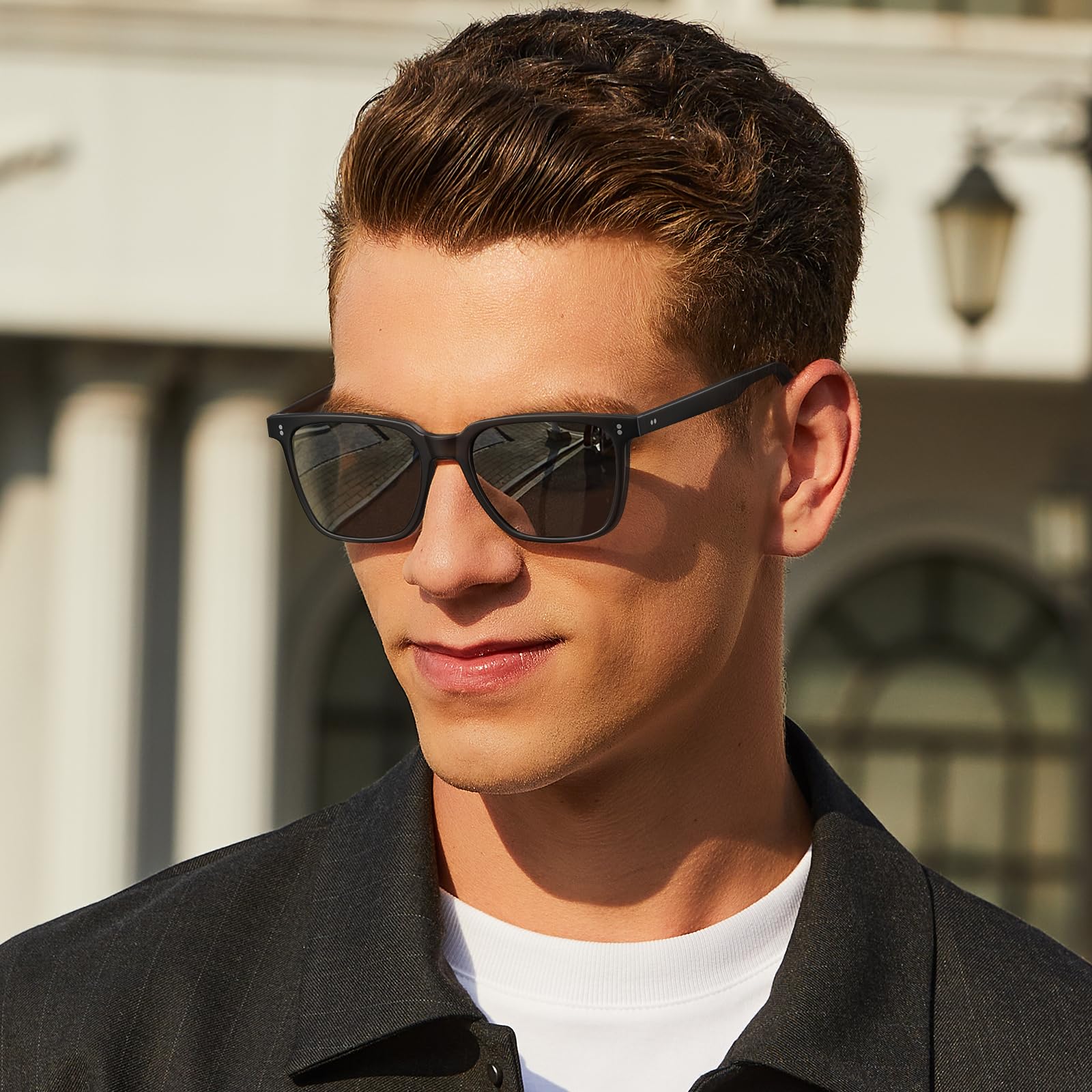 IGIOO Kenowa-CA5354L31 Black Sunglasses for Men, Detail View