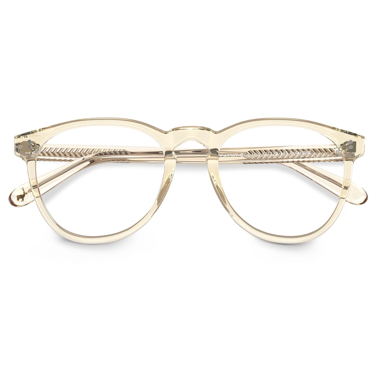 Italian acetate frame detail - handmade luxury eyeglasses Orlanda flod