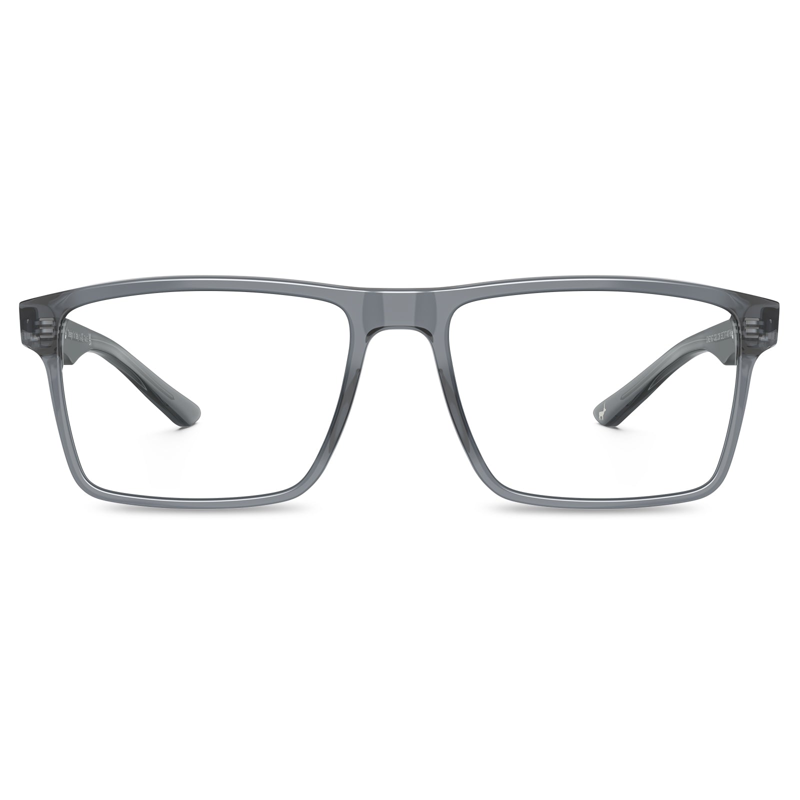IGIOO-lightweight-gray-acetate-rectangular-eyeglasses-front