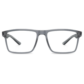 IGIOO-lightweight-gray-acetate-rectangular-eyeglasses-front