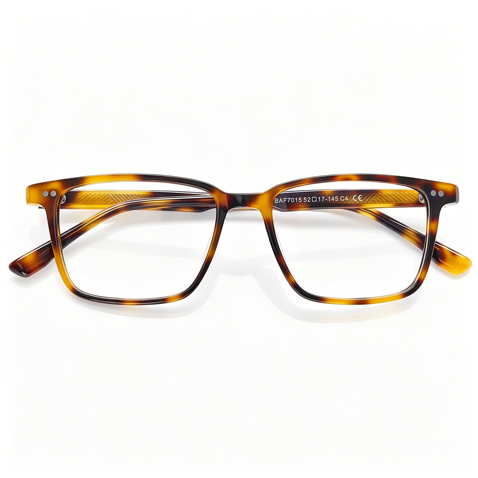 Lightweight Square Eyeglasses | Classic Tortoiseshell Acetate Frame |IGIOO flod