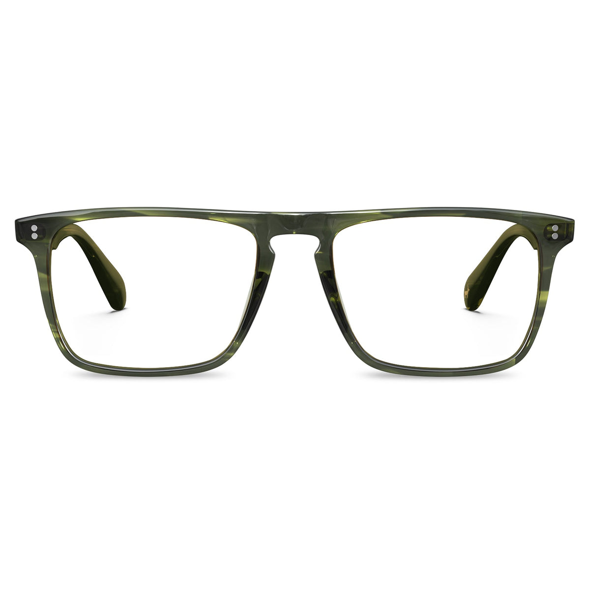 men-new-classic-acetate-frame-green-and-black-eyeglasses-front