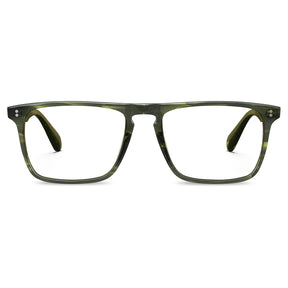 men-new-classic-acetate-frame-green-and-black-eyeglasses-front
