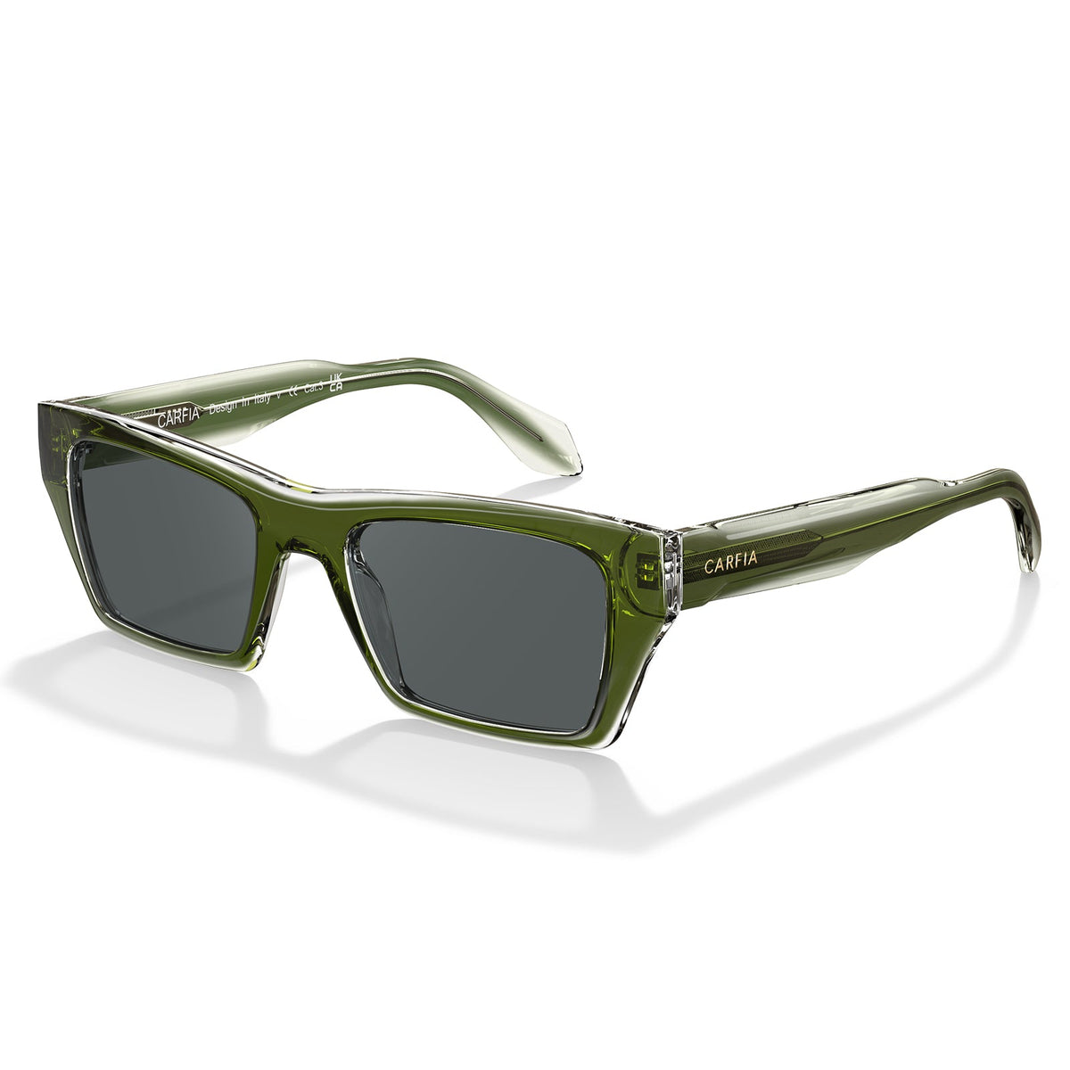Prescription Sunglasses for Women UV400 Polarized Acetate Frame IGIOO green eyewear senda CA5408-C07 angle