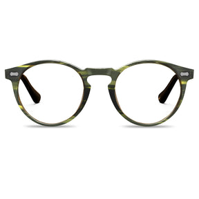 round-frame-eyeglasses-green-acetate-frames-unisex-carfia-eyewear-front