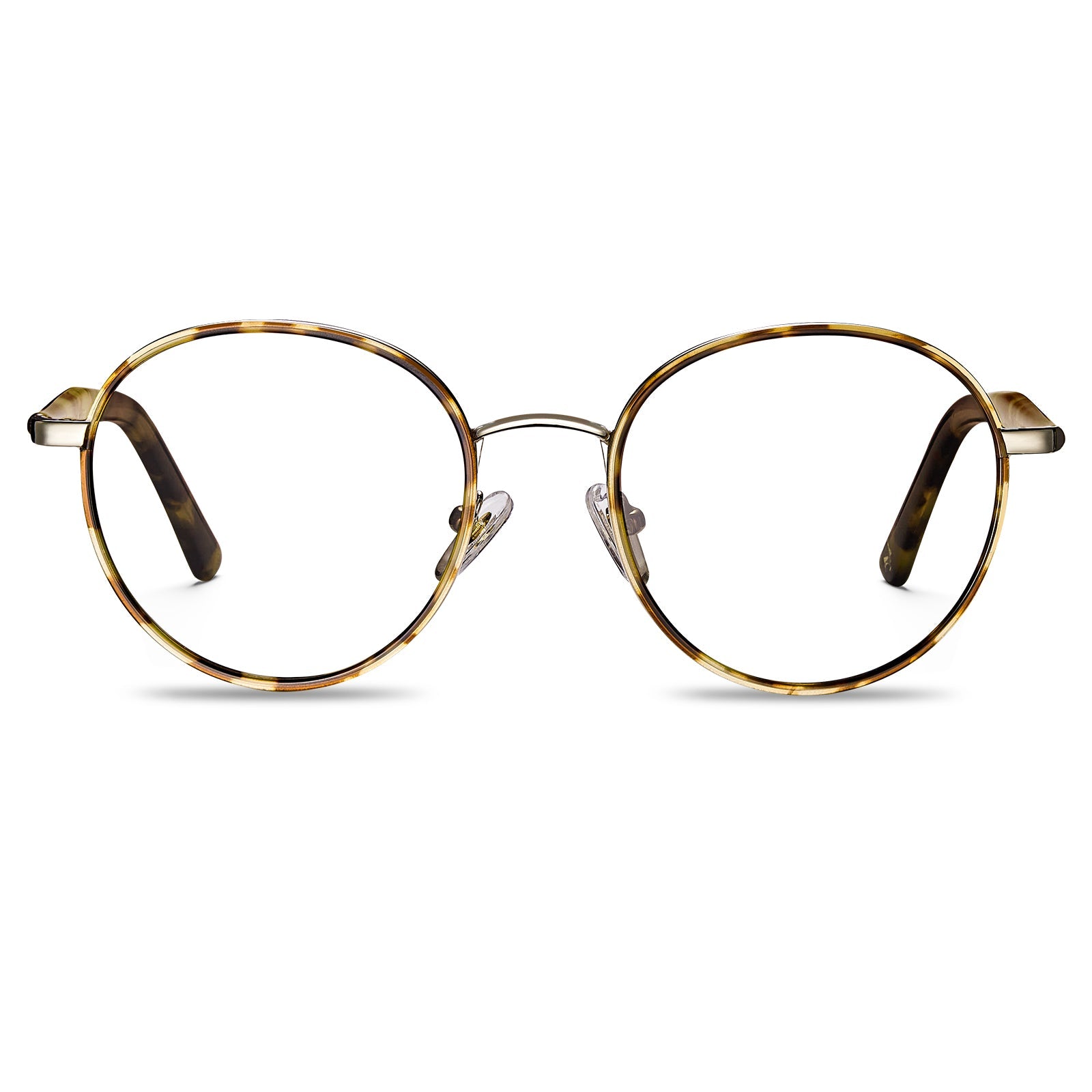 IGIOO-round-tortoiseshell-eyeglasses-front-view