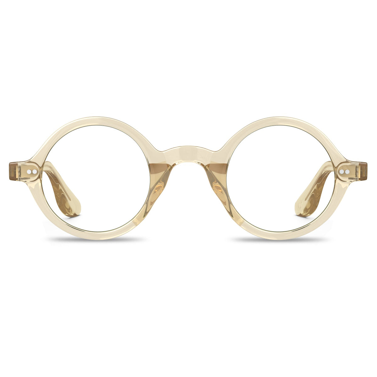 round-transparent-gold-eyeglasses-lightweight-vintage-front