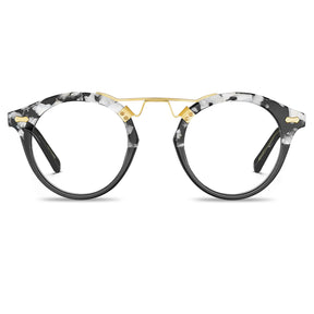 tortoise-acetate-eyeglasses-black-and-white-round-full-rim-frame-everyday-use-eyewear-front