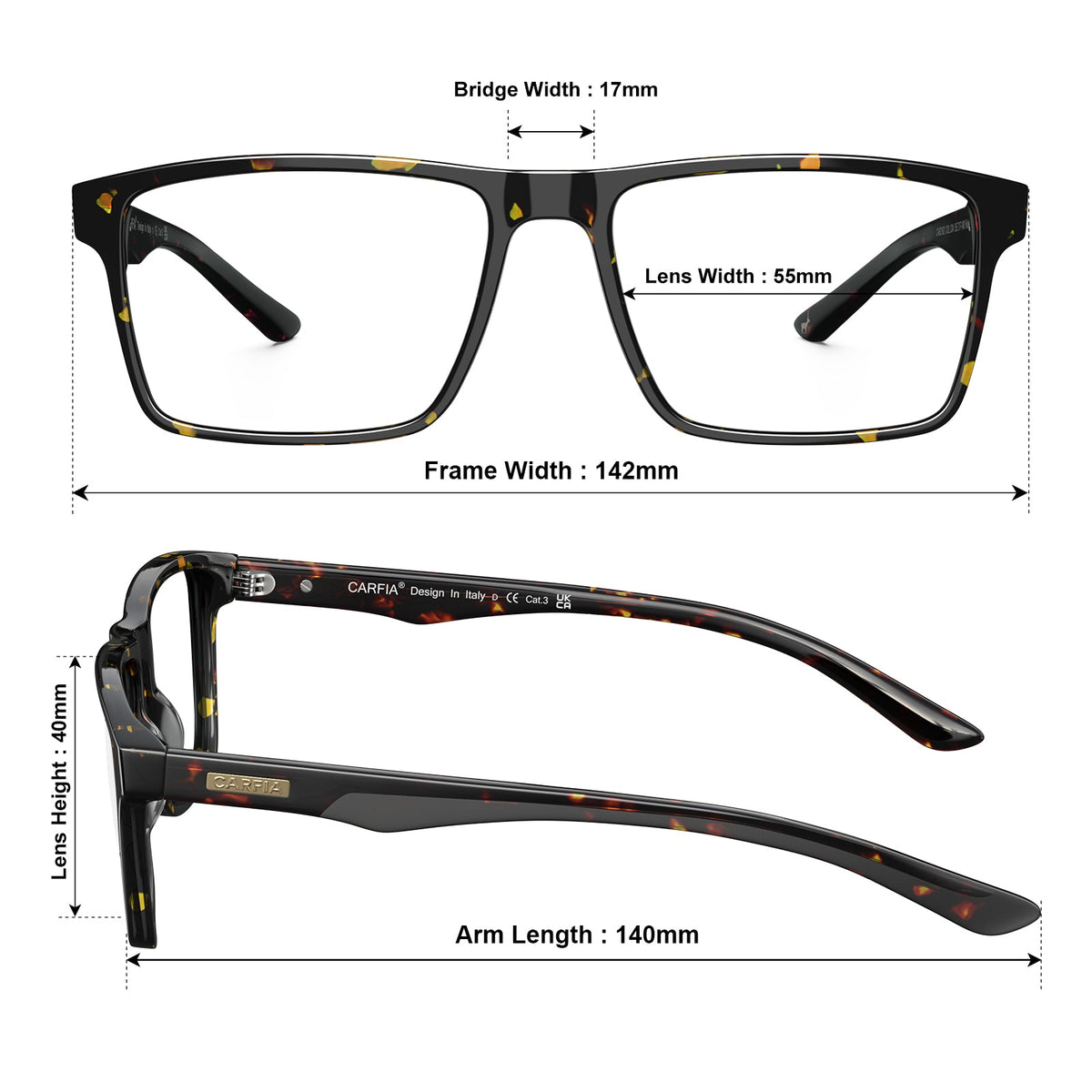 IGIOO-tortoiseshell-optical-frame-measurements-size