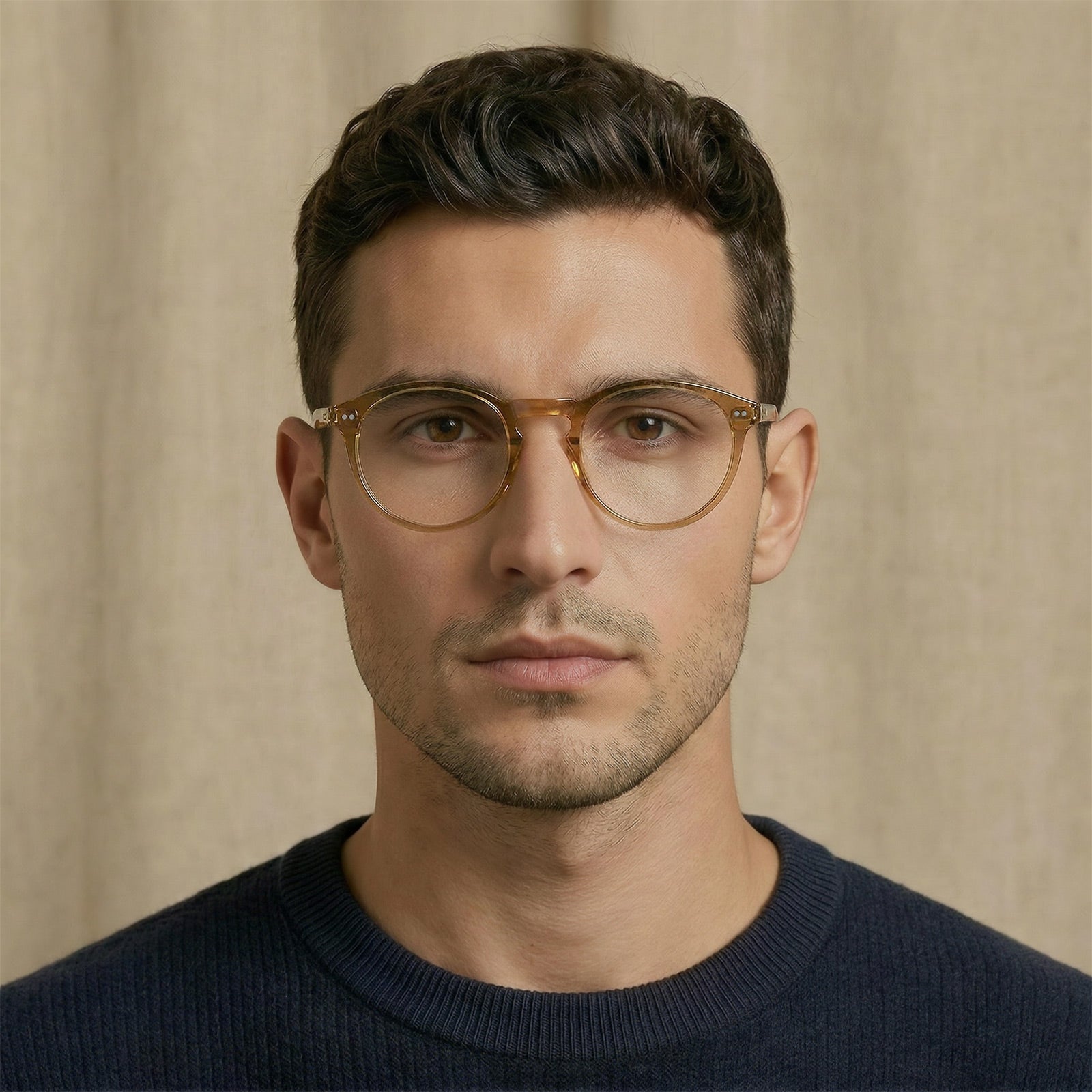 translucent-brown-frame-eyeglasses-acetate-eye-glasses-men-model