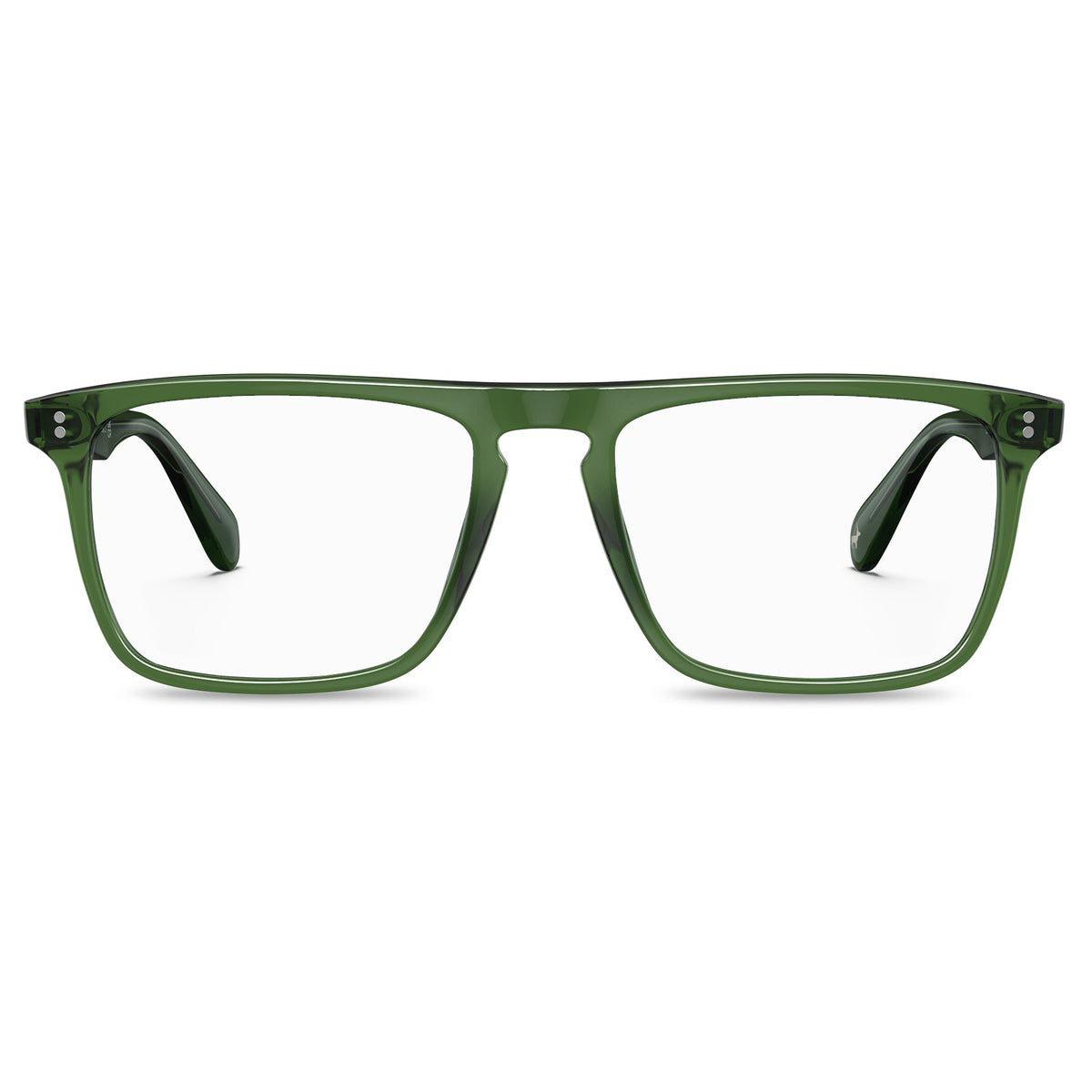 two-silver-rivets-green-full-rim-acetate-eyegalsses-front
