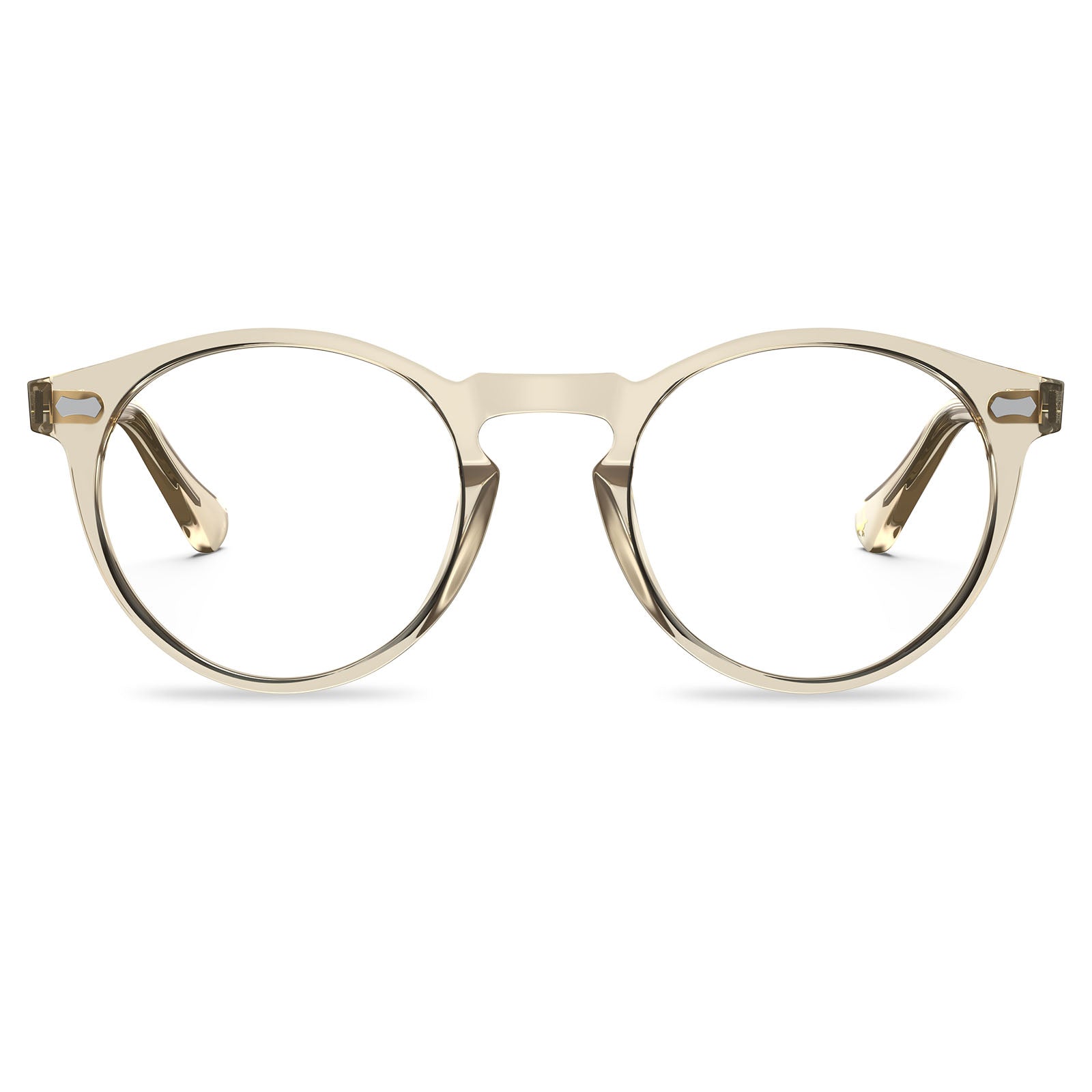 vintage-round-frame-eyeglasses-gold-acetate-frames-unisex-carfia-eyewear-front