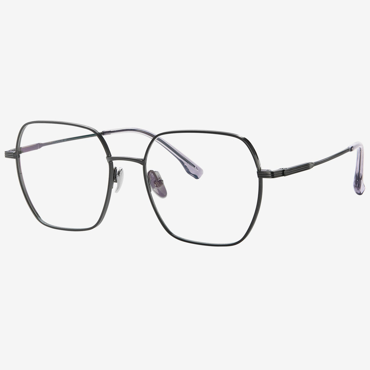 Cipher geometric titanium eyeglasses, view 2