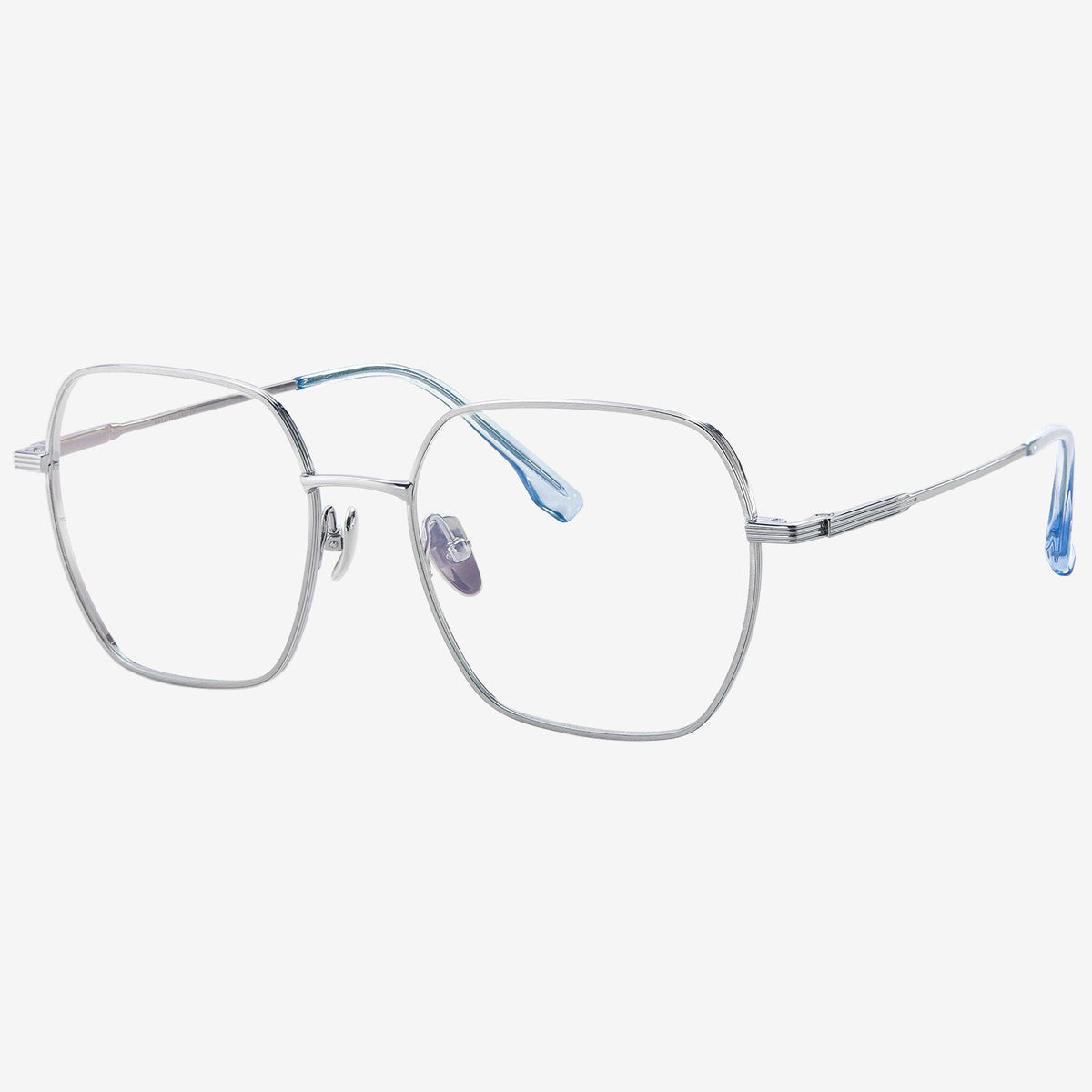 Cipher geometric titanium eyeglasses, view 2